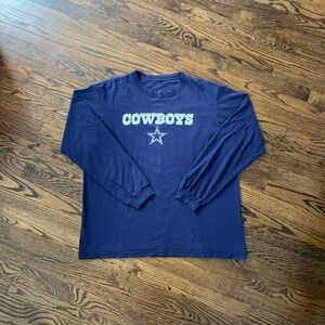 Dallas Cowboys Men’s Navy Blue Long Sleeve Shirt
